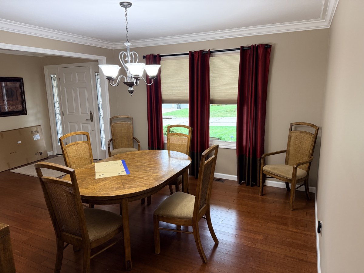 Finished dining room after repaint